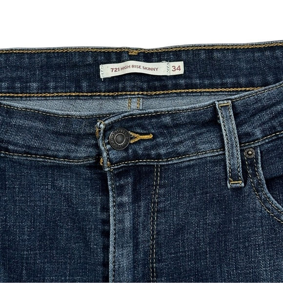 Levi’s 721 High Rise Skinny Jeans - Womens Size 34 - Picture 2 of 5